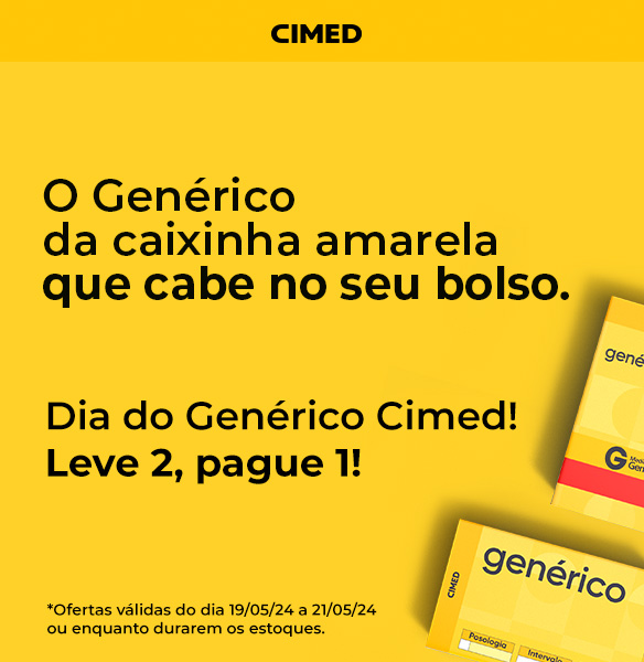 Ação Genéricos CIMED - 19/05 a 21/05